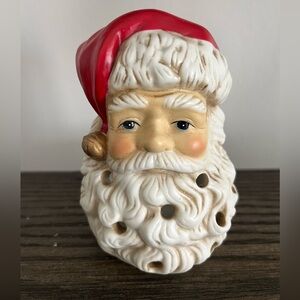 AGC Vintage Santa Claus Ceramic Tealight Candle Holder